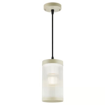 Nordlux - Vonkajší luster na lanku COUPAR 1xE27/25W/230V IP33 pr. 13 cm krémová