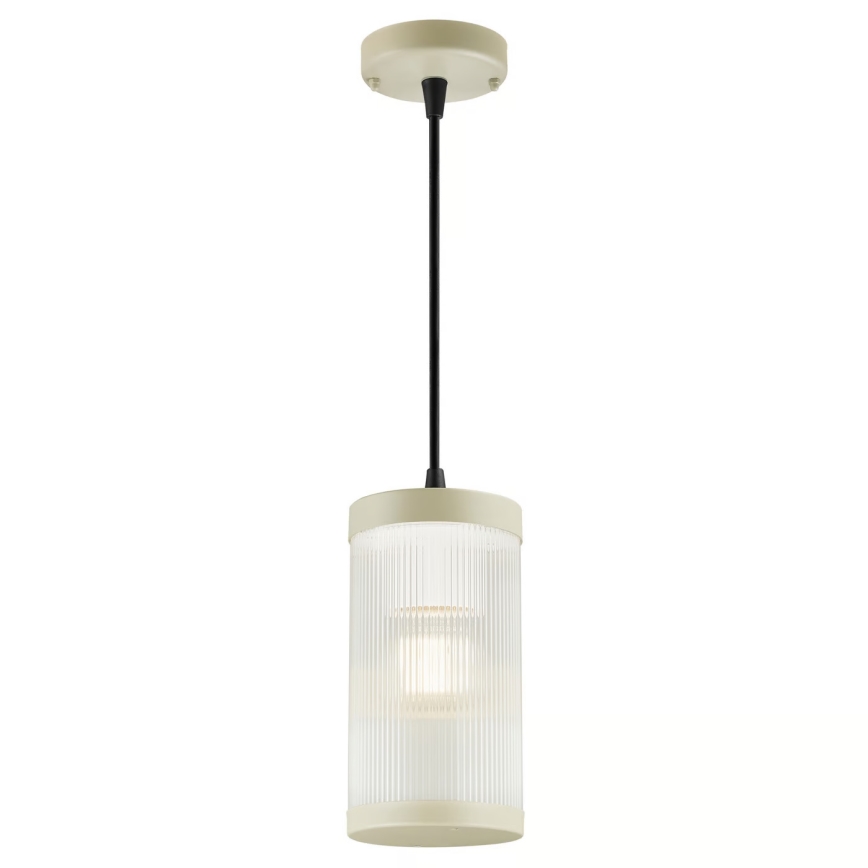 Nordlux - Vonkajší luster na lanku COUPAR 1xE27/25W/230V IP33 pr. 13 cm krémová