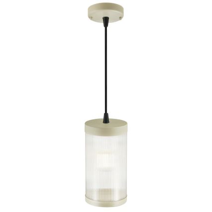 Nordlux - Vonkajší luster na lanku COUPAR 1xE27/25W/230V IP33 pr. 13 cm krémová