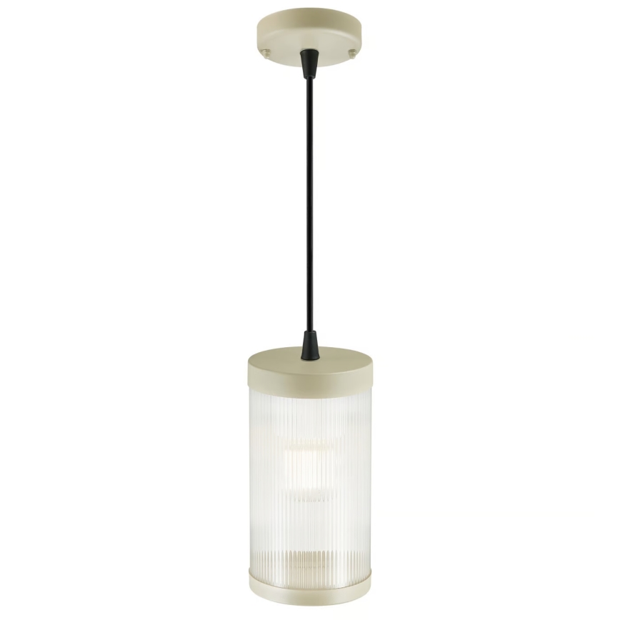 Nordlux - Vonkajší luster na lanku COUPAR 1xE27/25W/230V IP33 pr. 13 cm krémová
