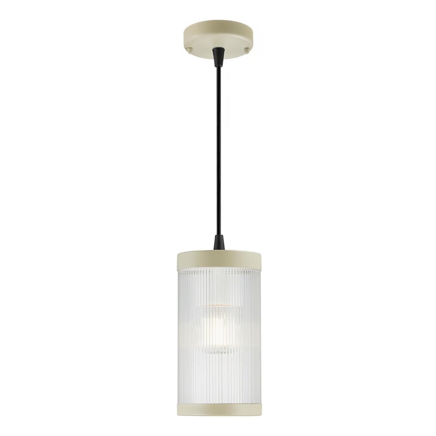 Nordlux - Vonkajší luster na lanku COUPAR 1xE27/25W/230V IP33 pr. 13 cm krémová