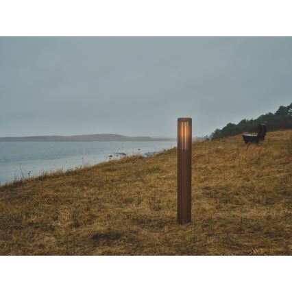 Nordlux - Vonkajšia lampa ALUDRA 1xE27/15W/230V IP44 hnedá 95,4 cm