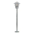 Nordlux - Vonkajšia lampa BLOKHUS 1xE27/60W/230V IP54 strieborná 92 cm