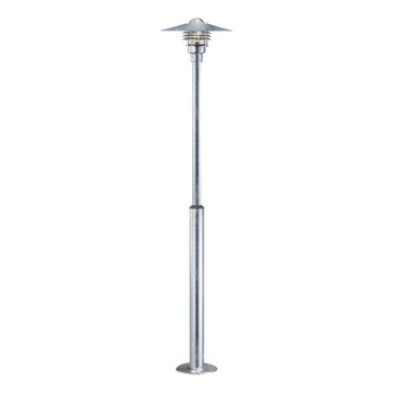 Nordlux - Vonkajšia lampa VEJERS 1xE27/60W/230V IP54 strieborná 130 cm