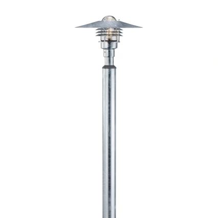 Nordlux - Vonkajšia lampa VEJERS 1xE27/60W/230V IP54 strieborná 130 cm