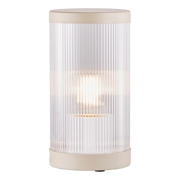 Nordlux - Vonkajšia stolná lampa COUPAR 1xE27/25W/230V IP54 béžová