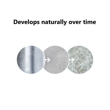 Nordlux - Vonkajšie nástenné svietidlo AGGER 1xE27/60W/230V IP54 strieborné