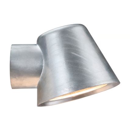 Nordlux - Vonkajšie nástenné svietidlo ALERIA 1xGU10/35W/230V IP44 strieborná