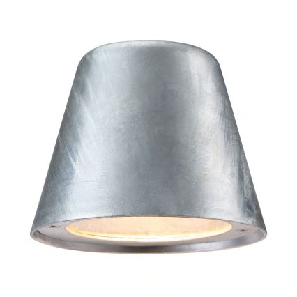 Nordlux - Vonkajšie nástenné svietidlo ALERIA 1xGU10/35W/230V IP44 strieborná