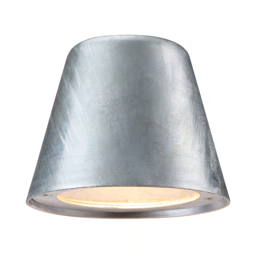 Nordlux - Vonkajšie nástenné svietidlo ALERIA 1xGU10/35W/230V IP44 strieborná