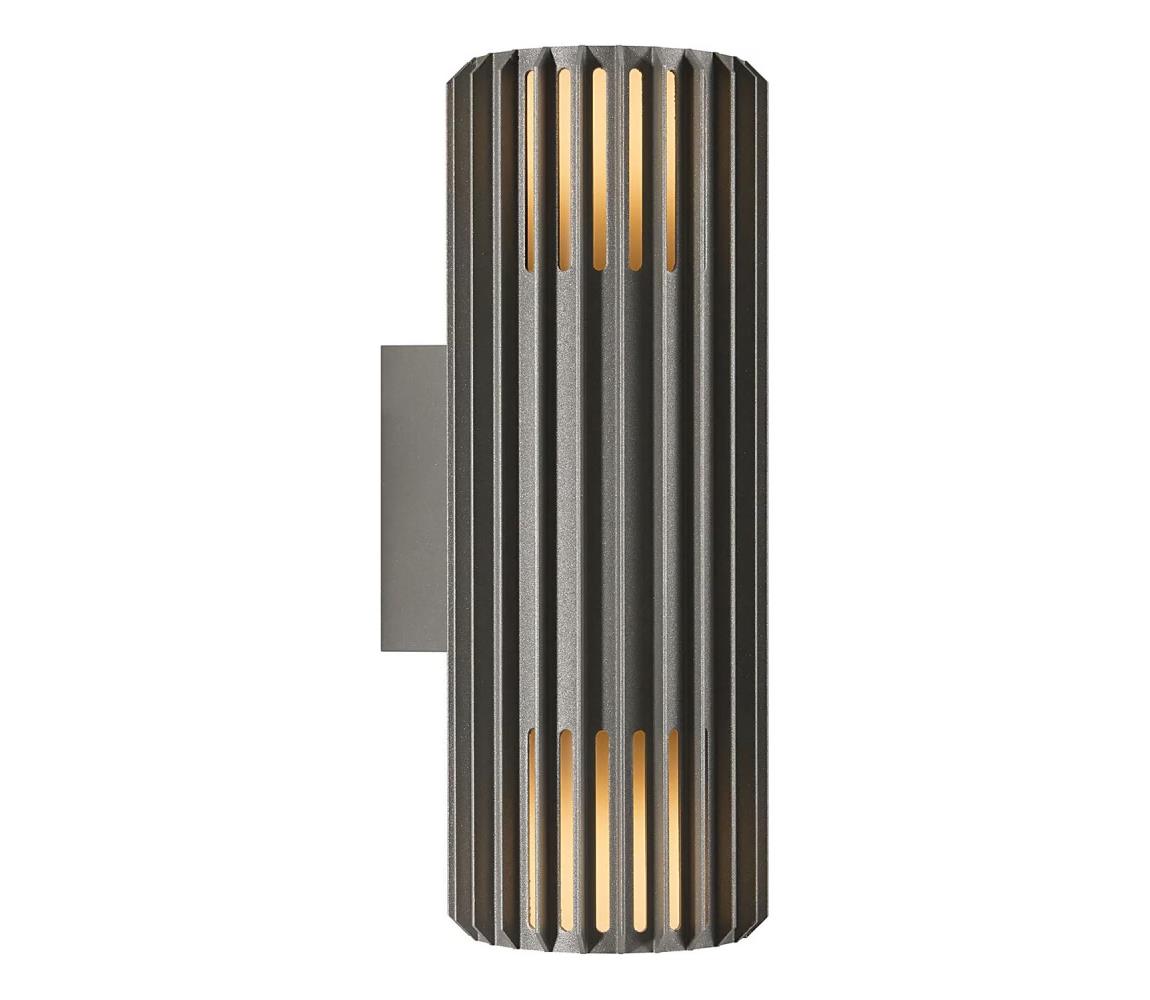 Nordlux - Vonkajšie nástenné svietidlo ALUDRA 2xE27/15W/230V IP54 antracit 2418121250