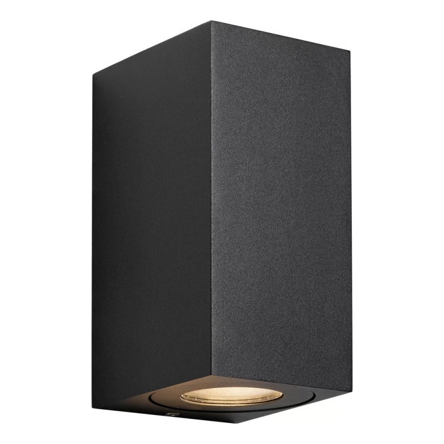 Nordlux - Vonkajšie nástenné svietidlo CANTO 2xGU10/28W/230V IP44 čierne