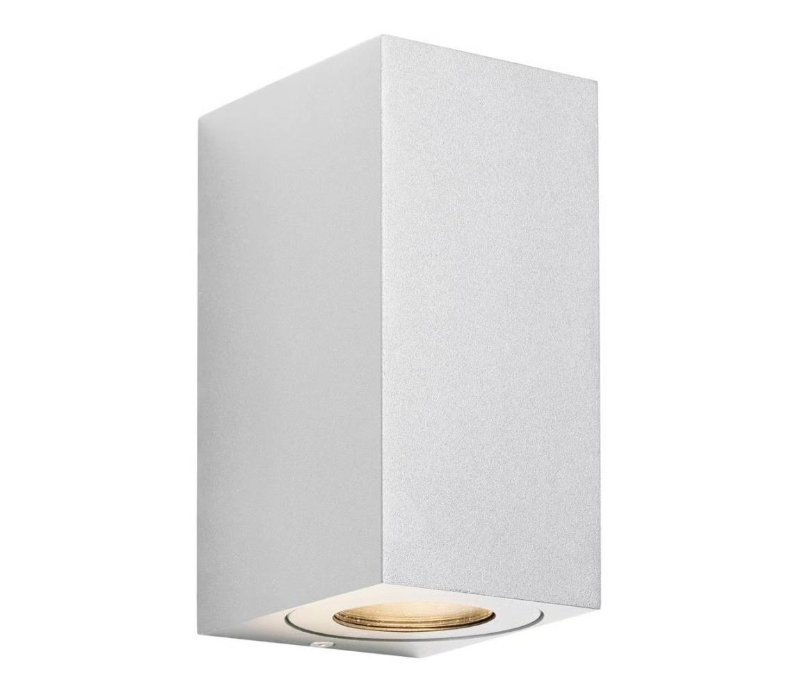 Nordlux - Vonkajšie nástenné svietidlo CANTO 2×GU10/28W/230V IP44 biele 49731001