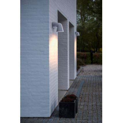 Nordlux - Vonkajšie nástenné svietidlo FRONT 1xGU10/28W/230V IP44 biela