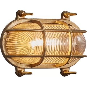 Nordlux - Vonkajšie nástenné svietidlo HELFORD 1xE27/12,5W/230V IP64 mosadz