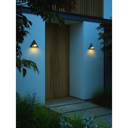 Nordlux - Vonkajšie nástenné svietidlo KONIT 1xGU10/10W/230V IP44 čierna