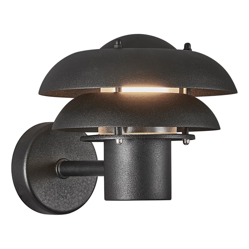Nordlux - Vonkajšie nástenné svietidlo KURNOS 1xE14/12W/230V IP54 čierna