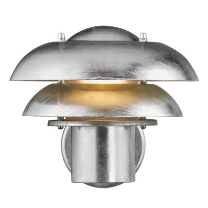 Nordlux - Vonkajšie nástenné svietidlo KURNOS 1xE14/12W/230V IP54 matný chróm