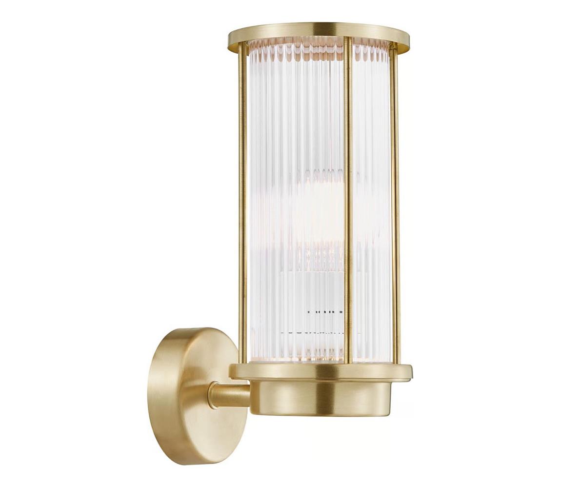 Nordlux - Vonkajšie nástenné svietidlo LINTON 1xE27/15W/230V IP54 mosadz 2218281035