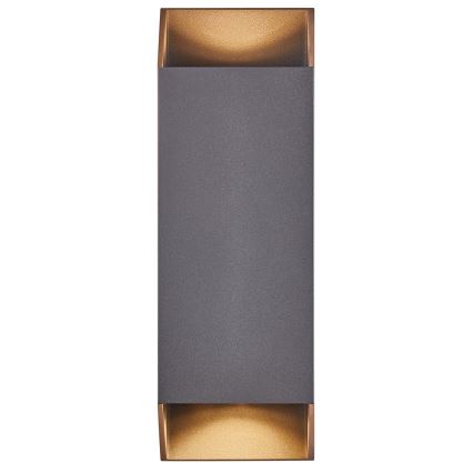 Nordlux - Vonkajšie nástenné svietidlo NICO 2xGU10/35W/230V IP54 antracit