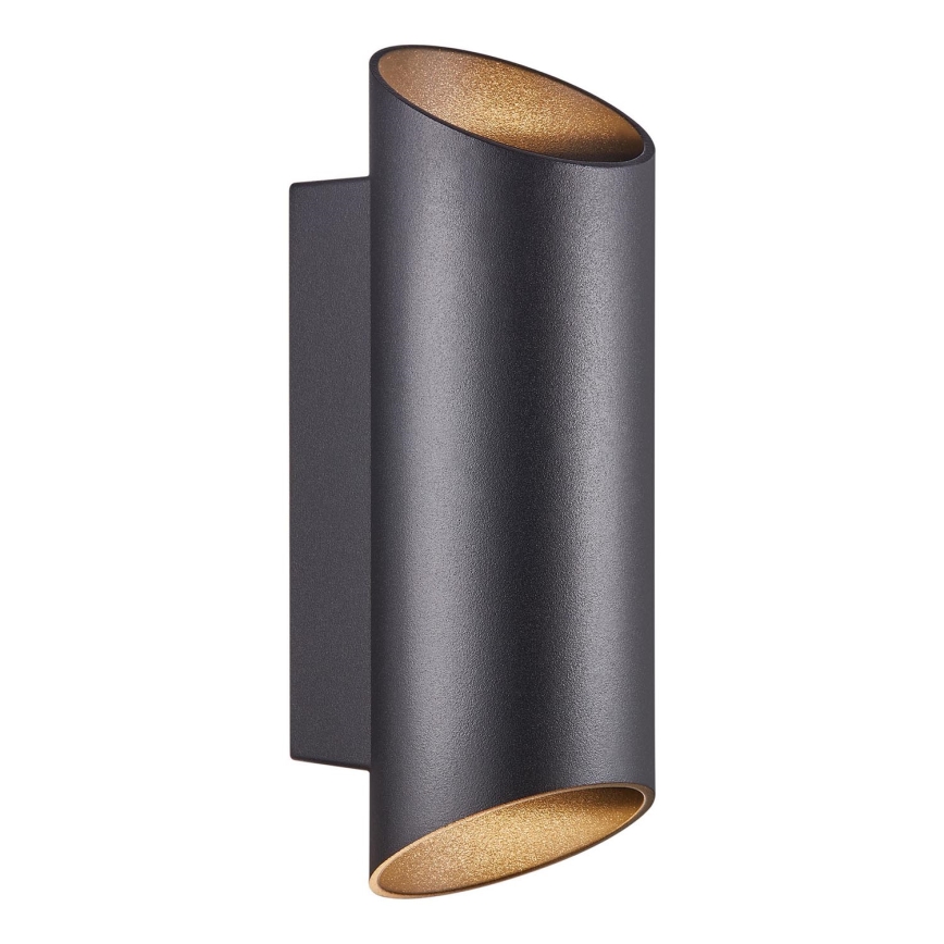 Nordlux - Vonkajšie nástenné svietidlo NICO 2xGU10/35W/230V IP54 čierna