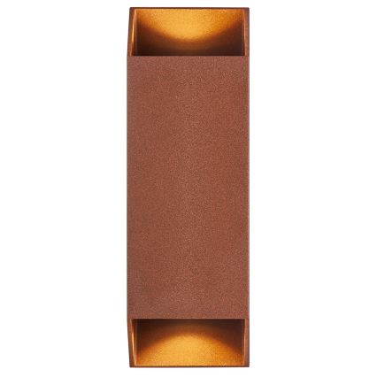 Nordlux - Vonkajšie nástenné svietidlo NICO 2xGU10/35W/230V IP54 hnedá