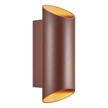 Nordlux - Vonkajšie nástenné svietidlo NICO 2xGU10/35W/230V IP54 hnedá
