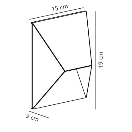 Nordlux - Vonkajšie nástenné svietidlo PONTIO 1xGU10/25W/230V IP54