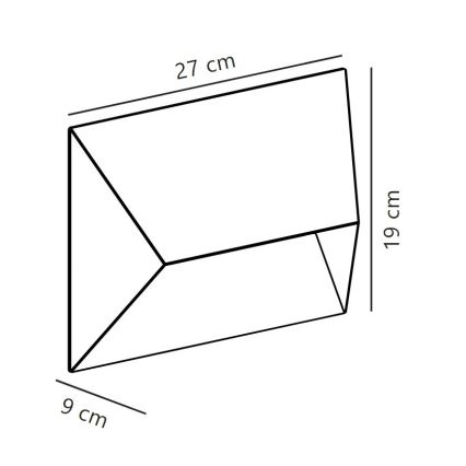 Nordlux - Vonkajšie nástenné svietidlo PONTIO 2xGU10/25W/230V IP54
