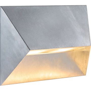 Nordlux - Vonkajšie nástenné svietidlo PONTIO 2xGU10/25W/230V IP54 strieborné