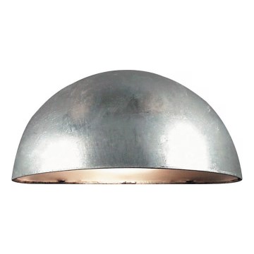 Nordlux - Vonkajšie nástenné svietidlo SCORPIUS 1xE14/40W/230V IP33 strieborná