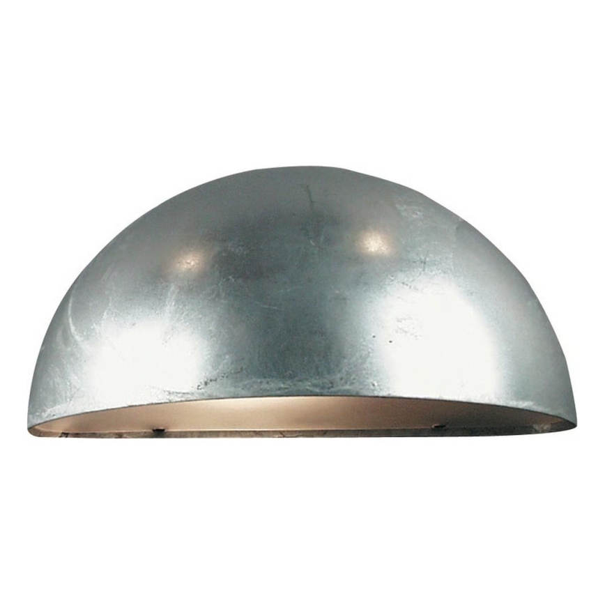 Nordlux - Vonkajšie nástenné svietidlo SCORPIUS 1xE27/60W/230V IP33 strieborné