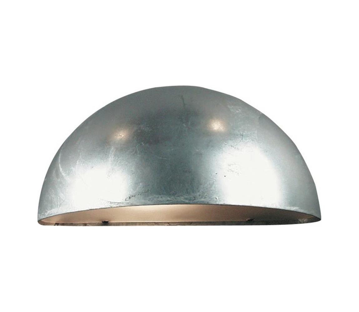 Nordlux - Vonkajšie nástenné svietidlo SCORPIUS 1xE27/60W/230V IP33 strieborné 21751031