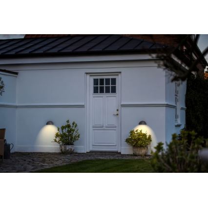 Nordlux - Vonkajšie nástenné svietidlo SCORPIUS 1xE27/60W/230V IP33 strieborné