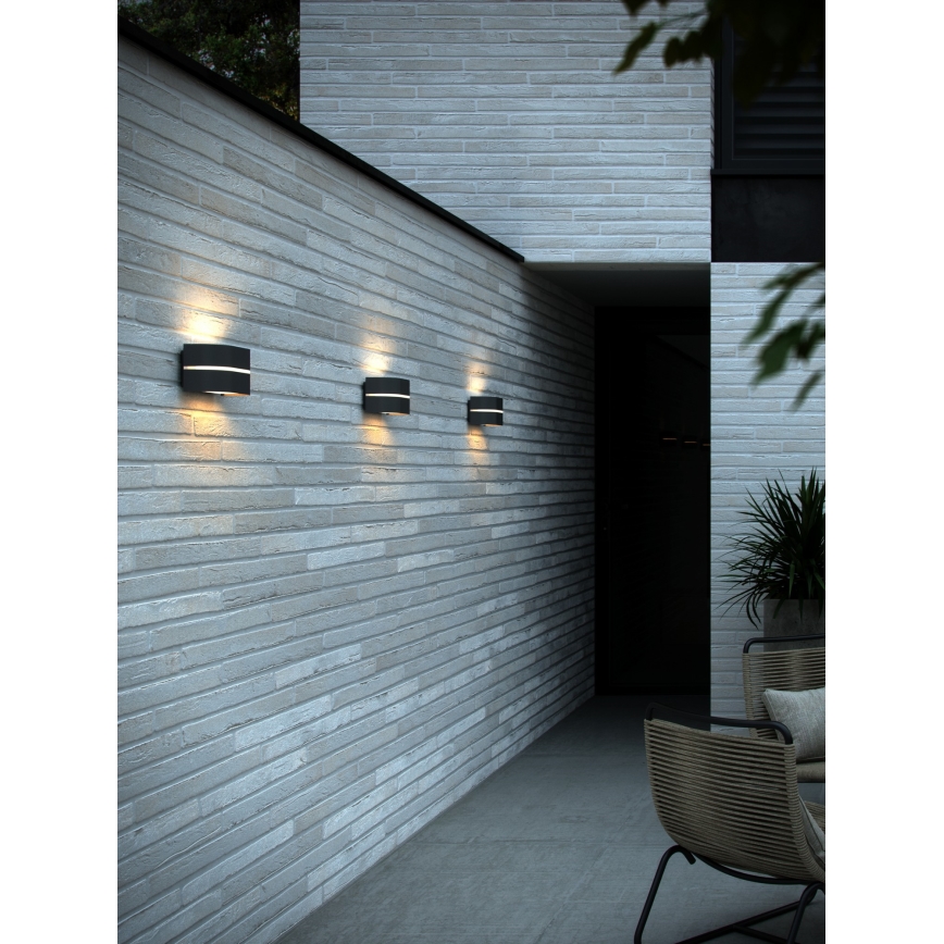 Nordlux - Vonkajšie nástenné svietidlo SIBELIS 1xE27/10W/230V IP44 antracit