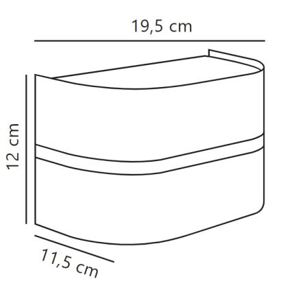 Nordlux - Vonkajšie nástenné svietidlo SIBELIS 1xE27/10W/230V IP44 antracit