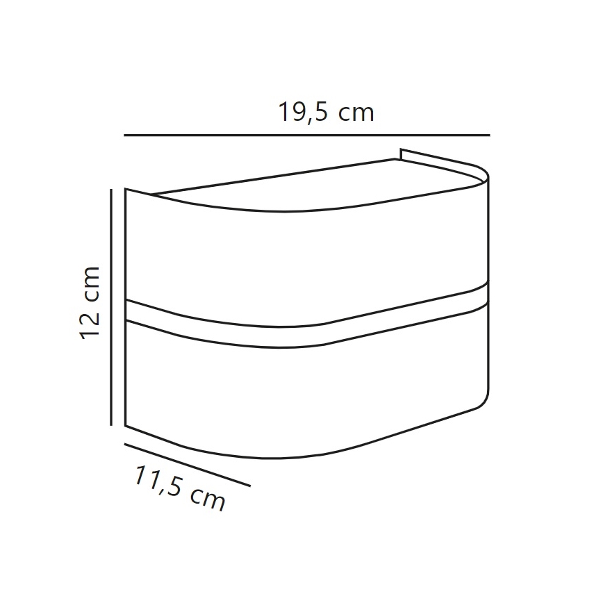 Nordlux - Vonkajšie nástenné svietidlo SIBELIS 1xE27/10W/230V IP44 antracit