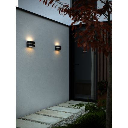 Nordlux - Vonkajšie nástenné svietidlo SIBELIS 1xE27/10W/230V IP44 čierna