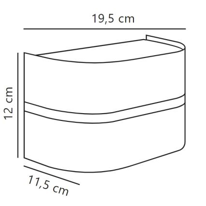 Nordlux - Vonkajšie nástenné svietidlo SIBELIS 1xE27/10W/230V IP44 čierna