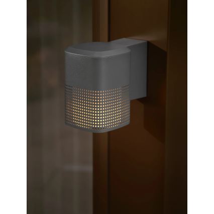 Nordlux - Vonkajšie nástenné svietidlo SIDARA 1xE27/15W/230V IP54 antracit
