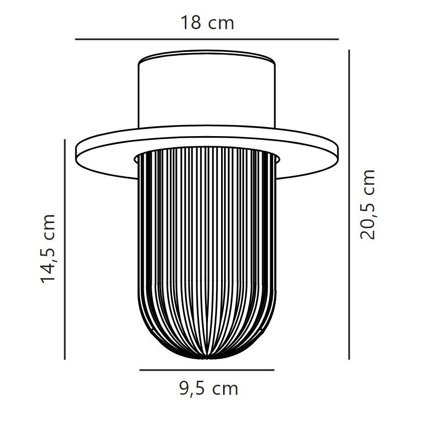 Nordlux - Vonkajšie stropné svietidlo JANUKA 1xE27/60W/230V IP54 biela