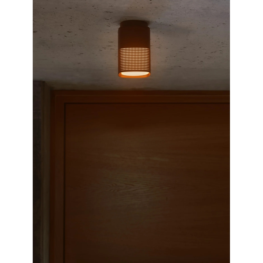 Nordlux - Vonkajšie stropné svietidlo SIDARA 1xE27/15W/230V IP54 hnedá