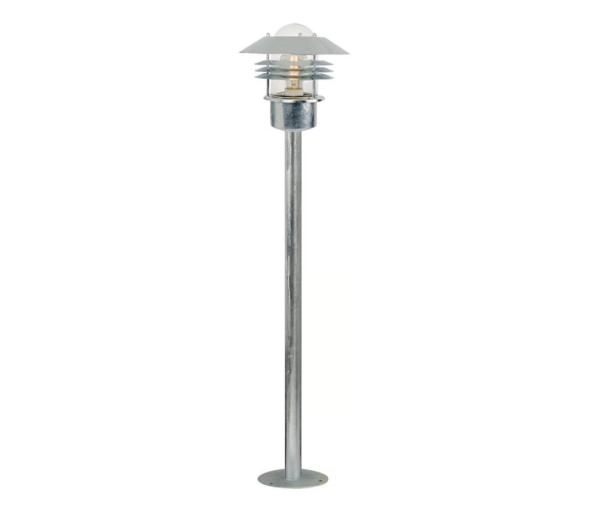 Nordlux - vonkajšie svietidlo VEJERS 1xE27/60W/230V IP54 strieborné 92 cm 25118031