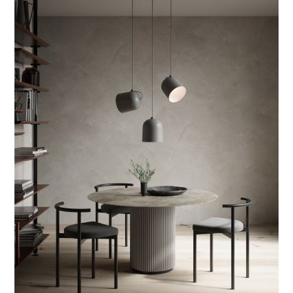 Nordlux - Závesné svietidlo ANGLE na lanku 1xE27/25W/230V, sivé