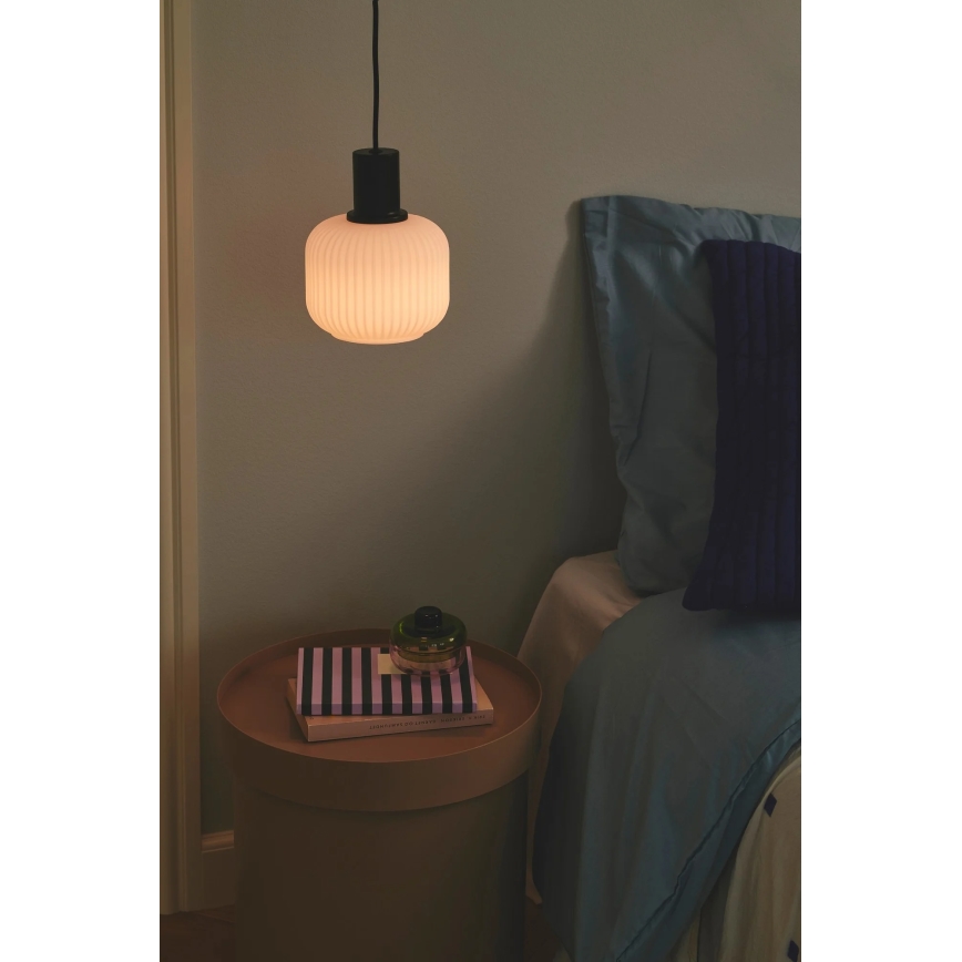 Nordlux - Závesné svietidlo MILFORD na lanku 1xE27/40W/230V čierne