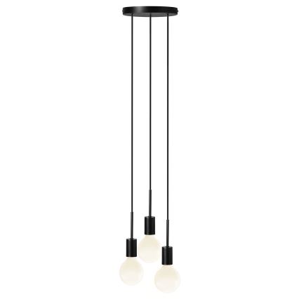 Nordlux - závesné svietidlo na lane PACO 3×E27/25W/230V čierne