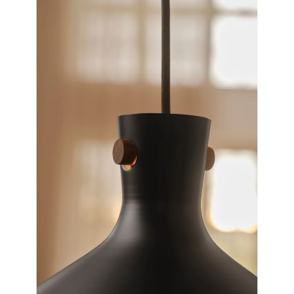 Nordlux - Závesné svietidlo na lanku DORINA 1xE27/60W/230V čierne