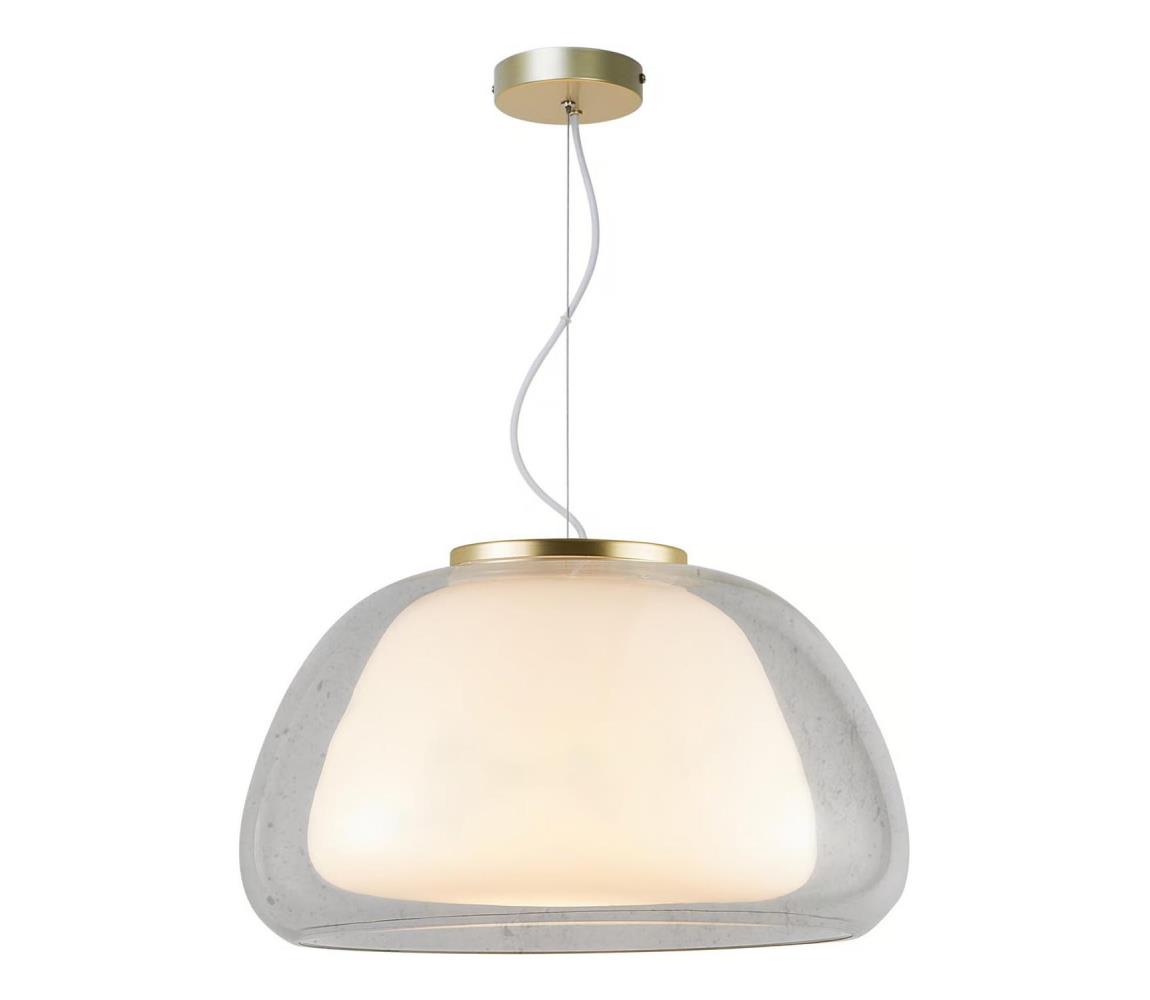 Nordlux - Závesné svietidlo na lanku JELLY 1xE27/40W/230V biela/číra pr. 39 cm 2010783001