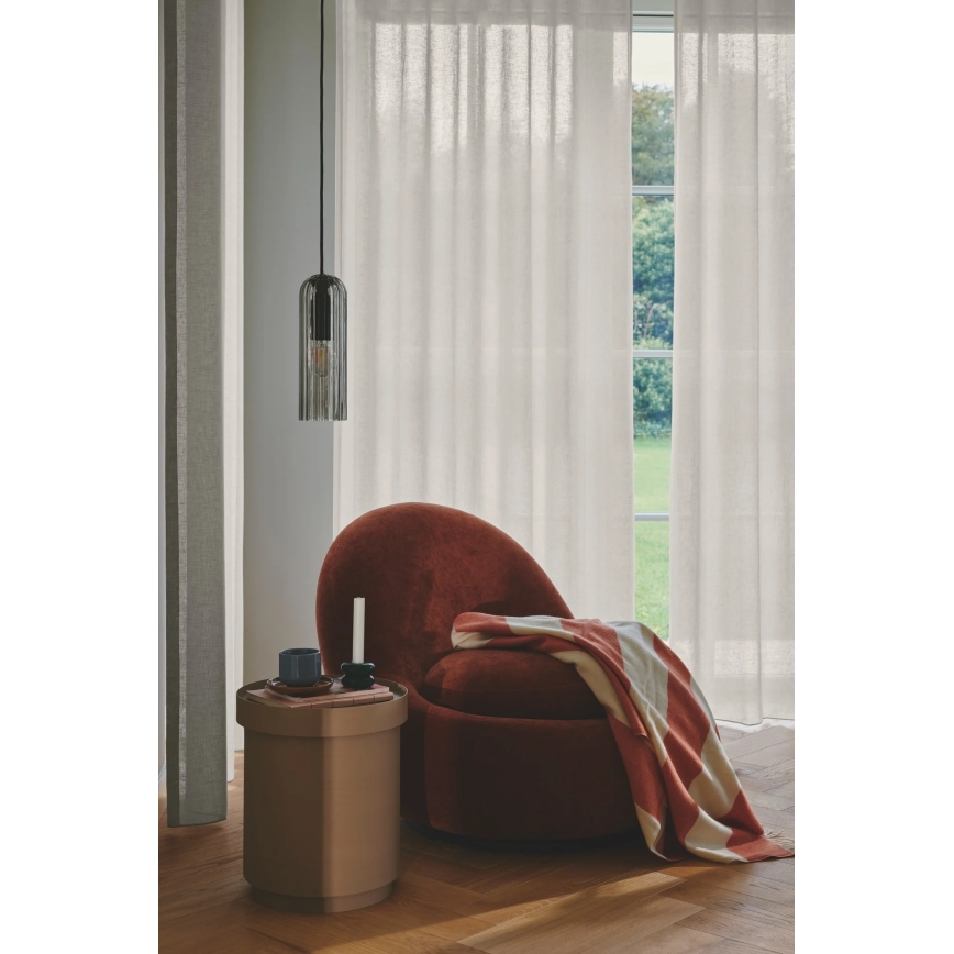 Nordlux - Závesné svietidlo na lanku MIELLA 1xE27/25W/230V dymové