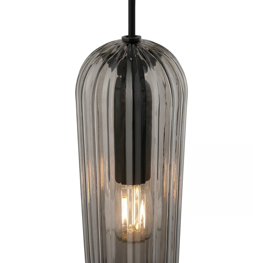 Nordlux - Závesné svietidlo na lanku MIELLA 1xE27/25W/230V dymové